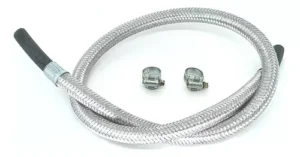 MANGUEIRA FLEXIVEL CROMADA TRACEJADA 1MT MANG/MANG