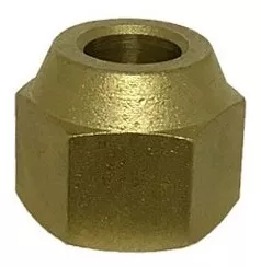 PORCA CURTA SAE 1/4" LATÃO