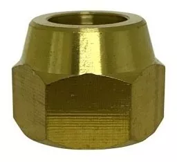 PORCA CURTA SAE 7/8" LATÃO