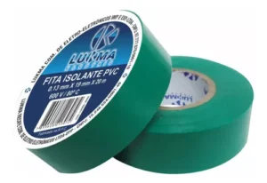 FITA ISOLANTE PVC VERDE 19MM X 20M LUKMA