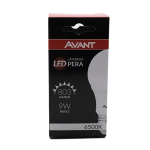 LÂMPADA LED BULBO 9W 6500K BIVOLT AVANT