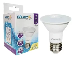 LÂMPADA LED PAR 20 7W BIV 6500K GALAXY