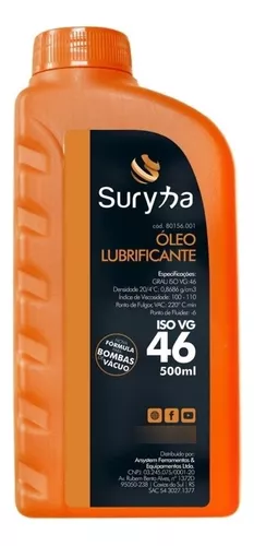 OLEO LUBRIFICANTE ISO VG 46 500ML SURYHA