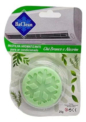 PASTILHA AROMATIZANTE CHA BRANCO/ALECRIM 25G BACLEAN