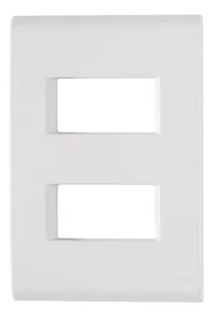 PLACA 4X2 2P AFASTADAS LIZ BRANCA TRAMONTINA REF 57106006