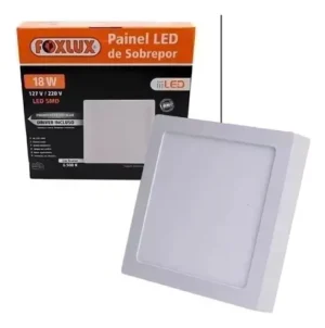 PLAFON EMBUTIR QUADRADO 18W 6500K FOXLUX