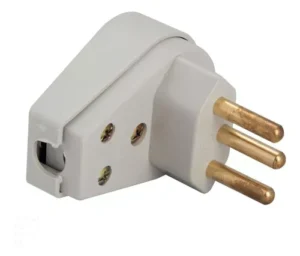 PLUGUE ANGULAR 2P+T 20A/250V BRANCO TRAMONTINA REF 57402111