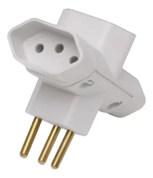 PLUGUE T 2P+T 10A/250V BRANCO TRAMONTINA REF 57400080