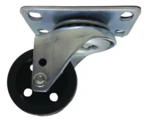 RODIZIO GIRATORIO COM BASE RODA NYLON