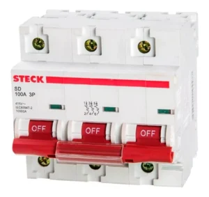 DISJUNTOR TRIPOLAR 100A STECK SD