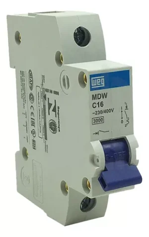 DISJUNTOR UNIPOLAR MBW C16 230-400VAC WEG