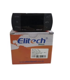 Controlador Digital de Temperatura EK-3010 Elitech 110V Refrigeração e Aquecimento 1 Relé 1 Sensor Cinza